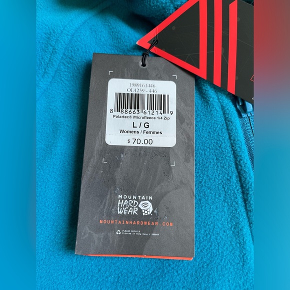 Mountain Hardwear Women’s Polartec® Microfleece 1/4 Zip - Size L - NWT - Picture 6 of 6